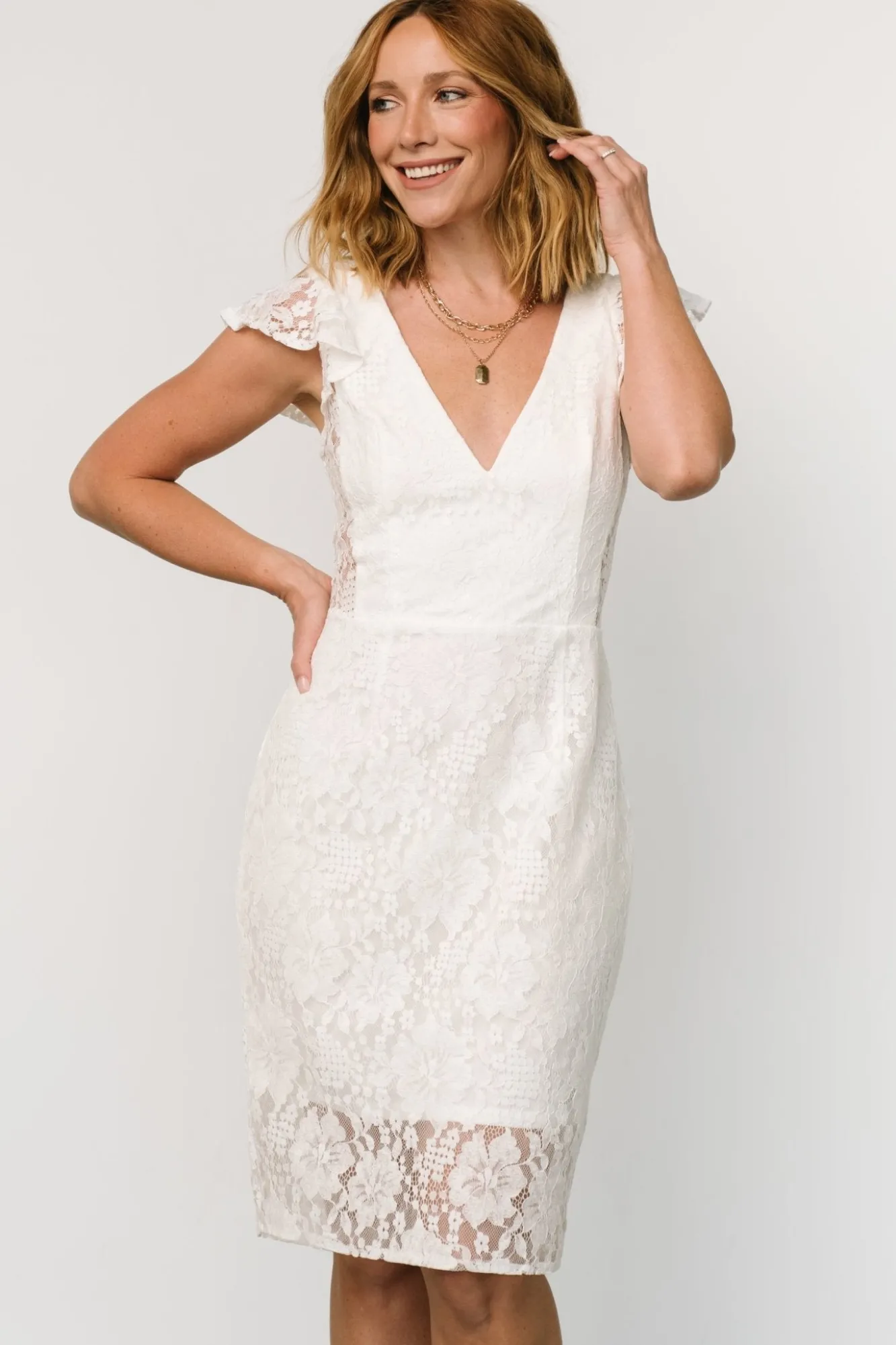 Baltic Born Kimber Lace Dress | Off White