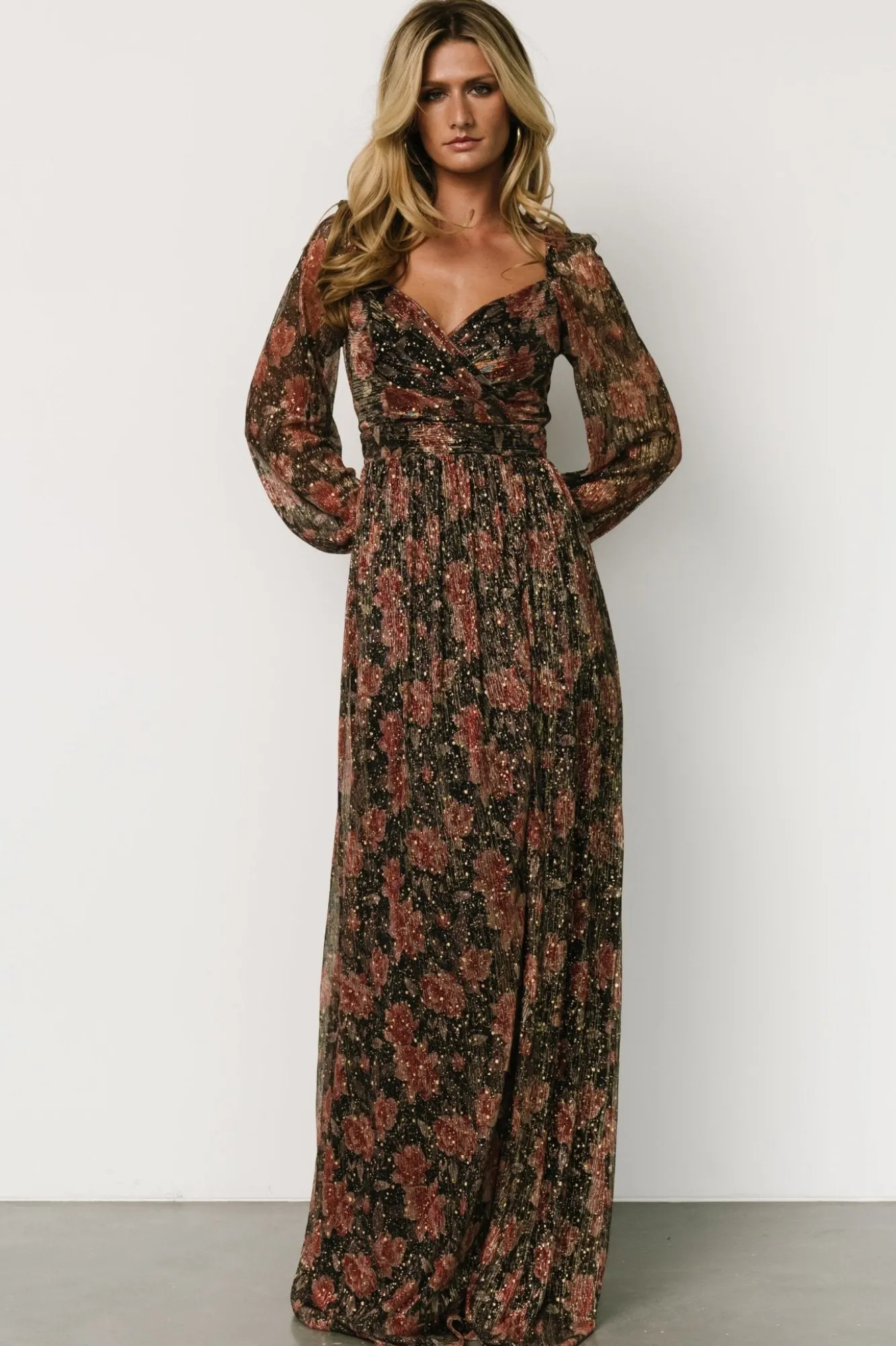 Baltic Born Kirsi Maxi Dress | Black Floral