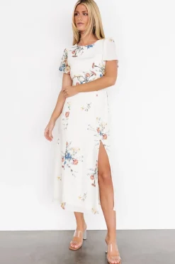 Baltic Born Kirsten Midi Dress | Cream Floral