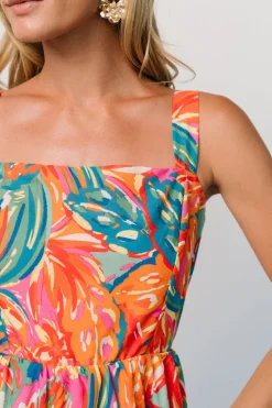 Baltic Born Kitts Tiered Dress | Tropical Print