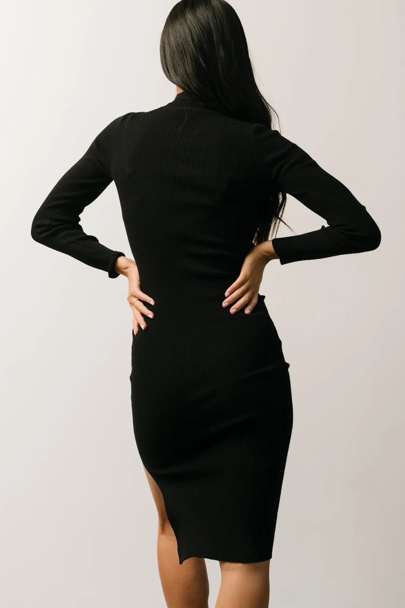 Baltic Born Knightsbridge Ribbed Sweater Midi Dress |