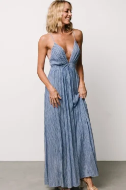 Baltic Born Korley Maxi Dress | Blue Stripe