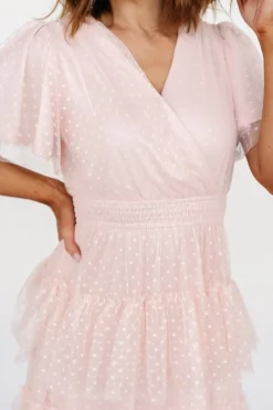 Baltic Born Laia Tiered Maxi Dress | Pale Blush