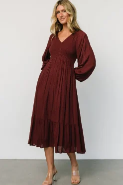 Baltic Born Lainey Smocked Dotted Midi Dress |