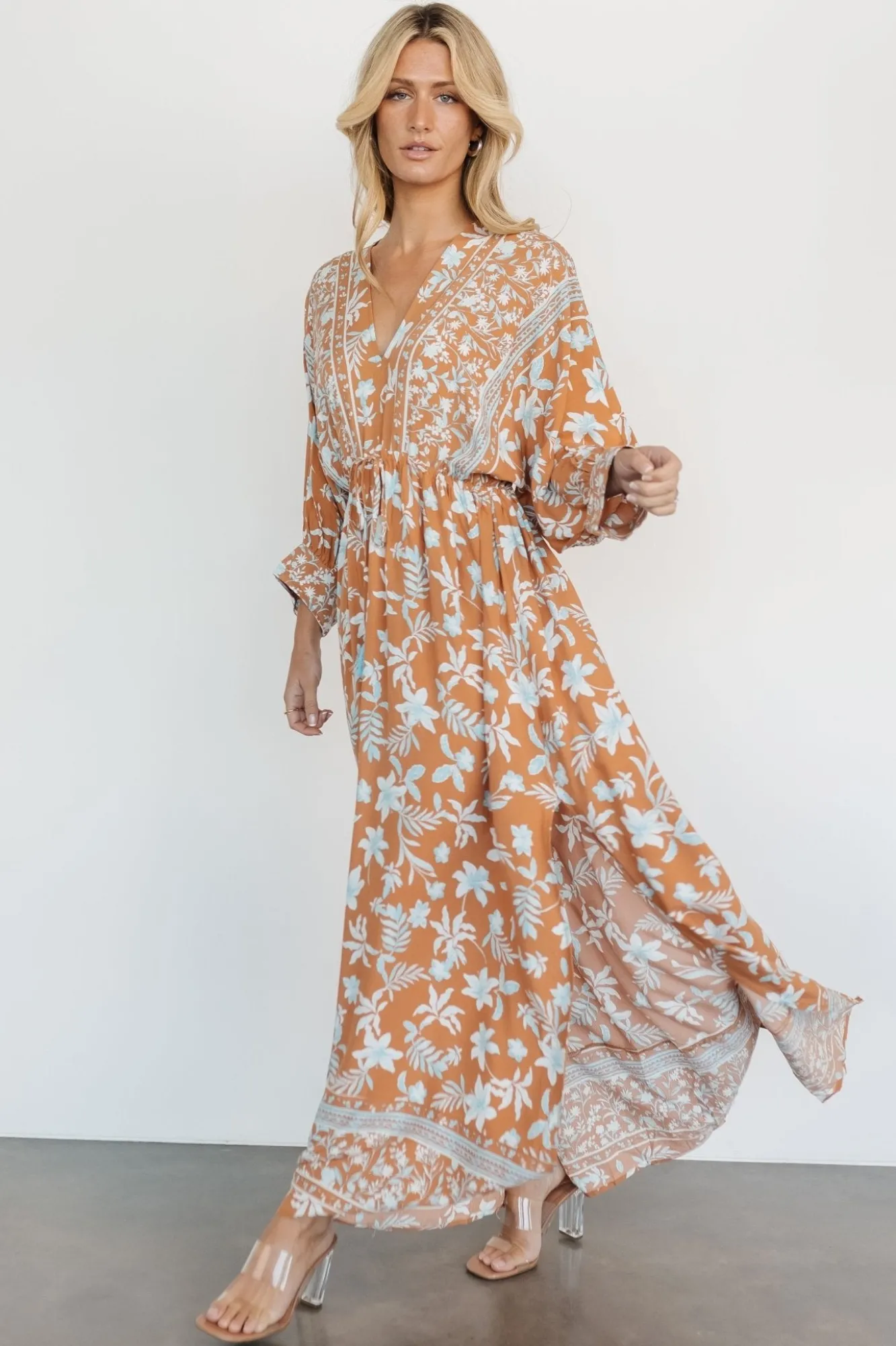 Baltic Born Laken Maxi Dress | Camel Multi