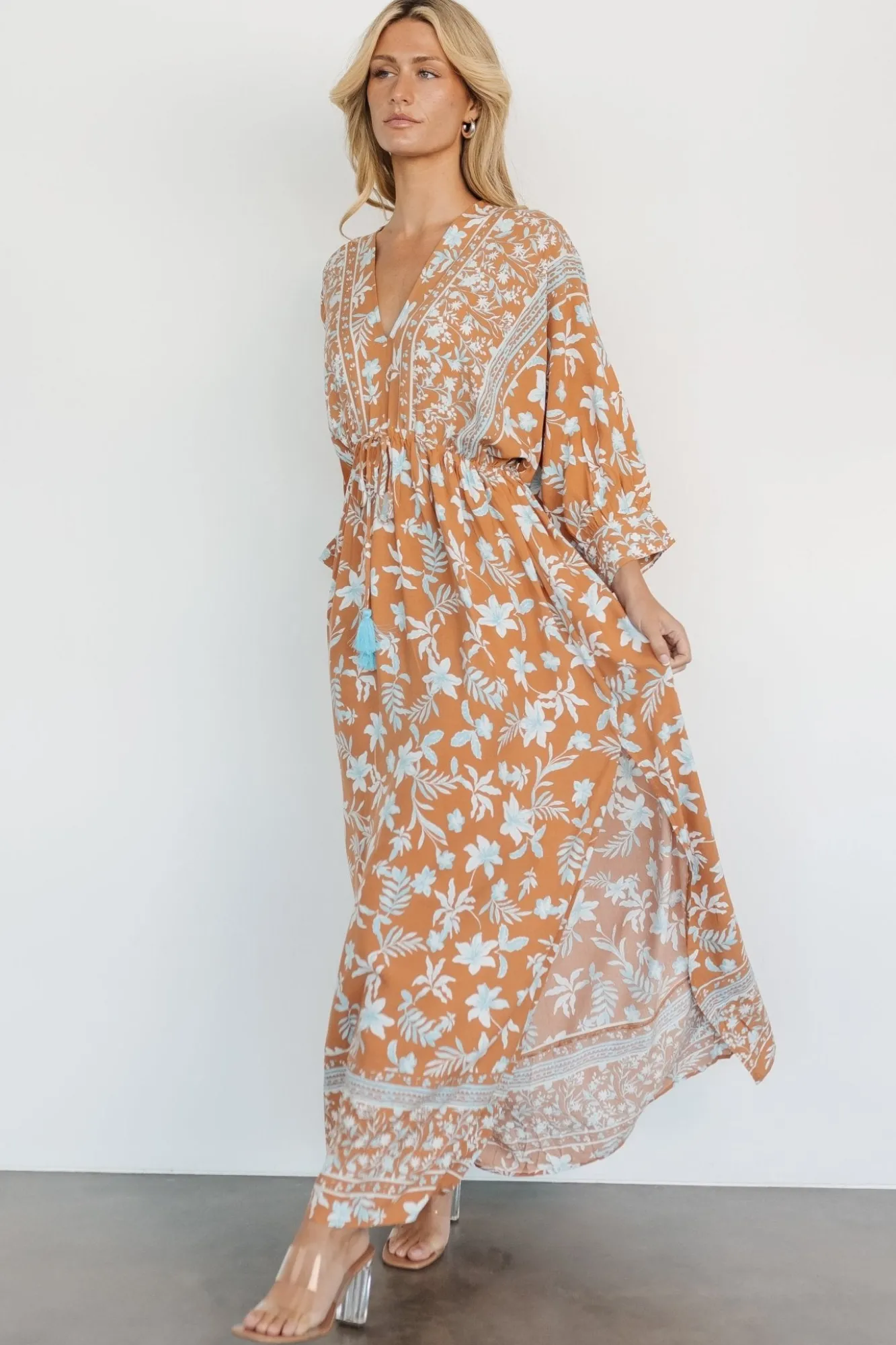 Baltic Born Laken Maxi Dress | Camel Multi