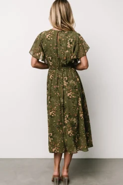 Baltic Born Laurel Midi Dress | Olive Floral