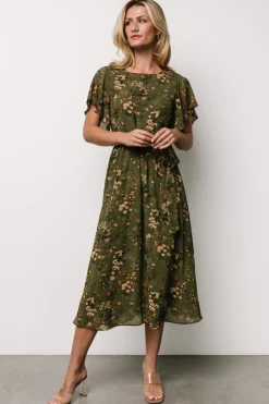 Baltic Born Laurel Midi Dress | Olive Floral