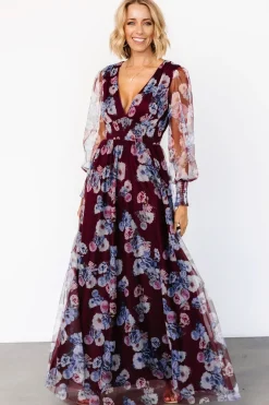 Baltic Born Layla Tulle Maxi Dress | Mulberry Floral