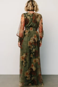 Baltic Born Layla Tulle Maxi Dress | Olive + Rust