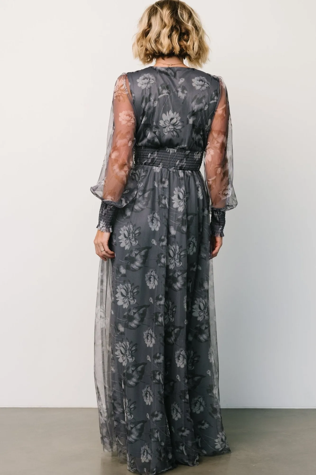 Baltic Born Layla Tulle Maxi Dress | Slate Floral