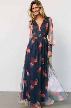 Baltic Born Layla Tulle Maxi Dress | Topaz Ombre Floral