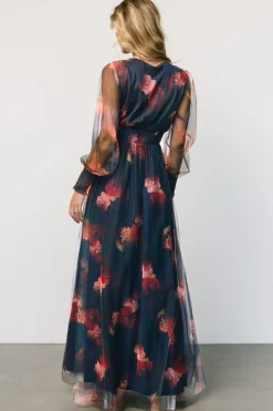 Baltic Born Layla Tulle Maxi Dress | Topaz Ombre Floral