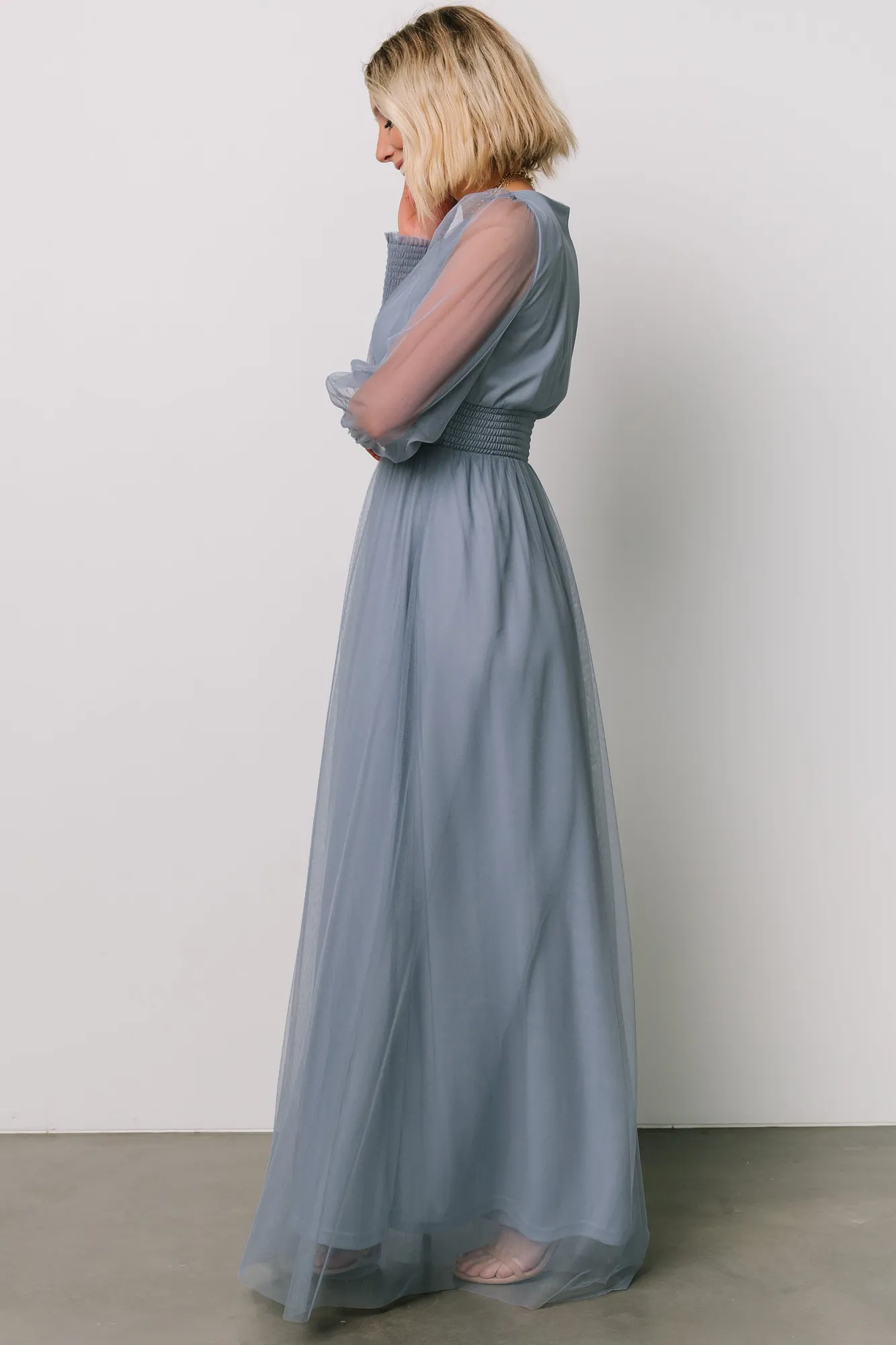 Baltic Born Layla Tulle Maxi Dress | Whisper Blue