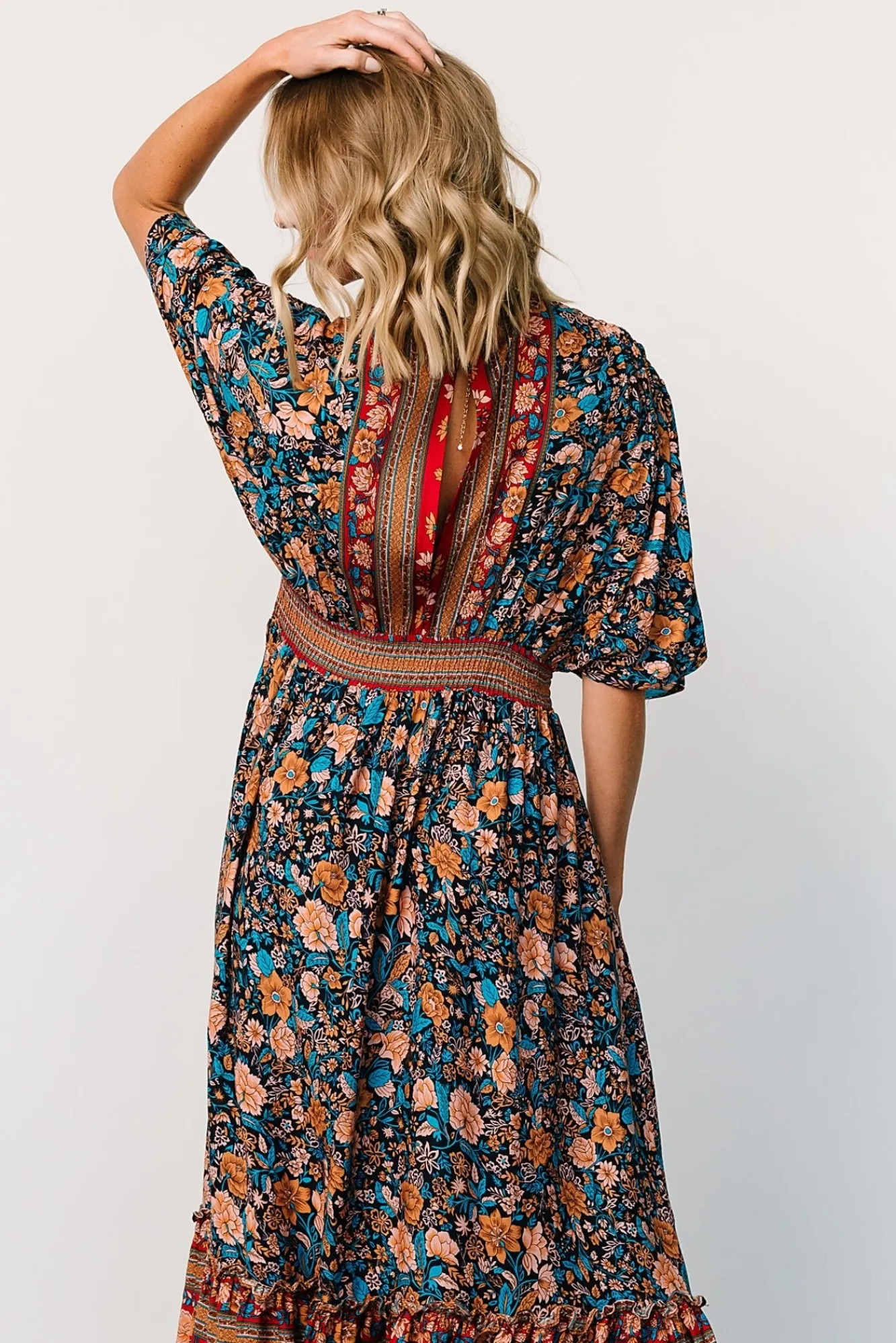 Baltic Born Leeanne Midi Dress | Navy Multi Floral