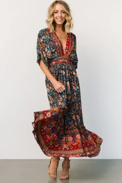 Baltic Born Leeanne Midi Dress | Navy Multi Floral
