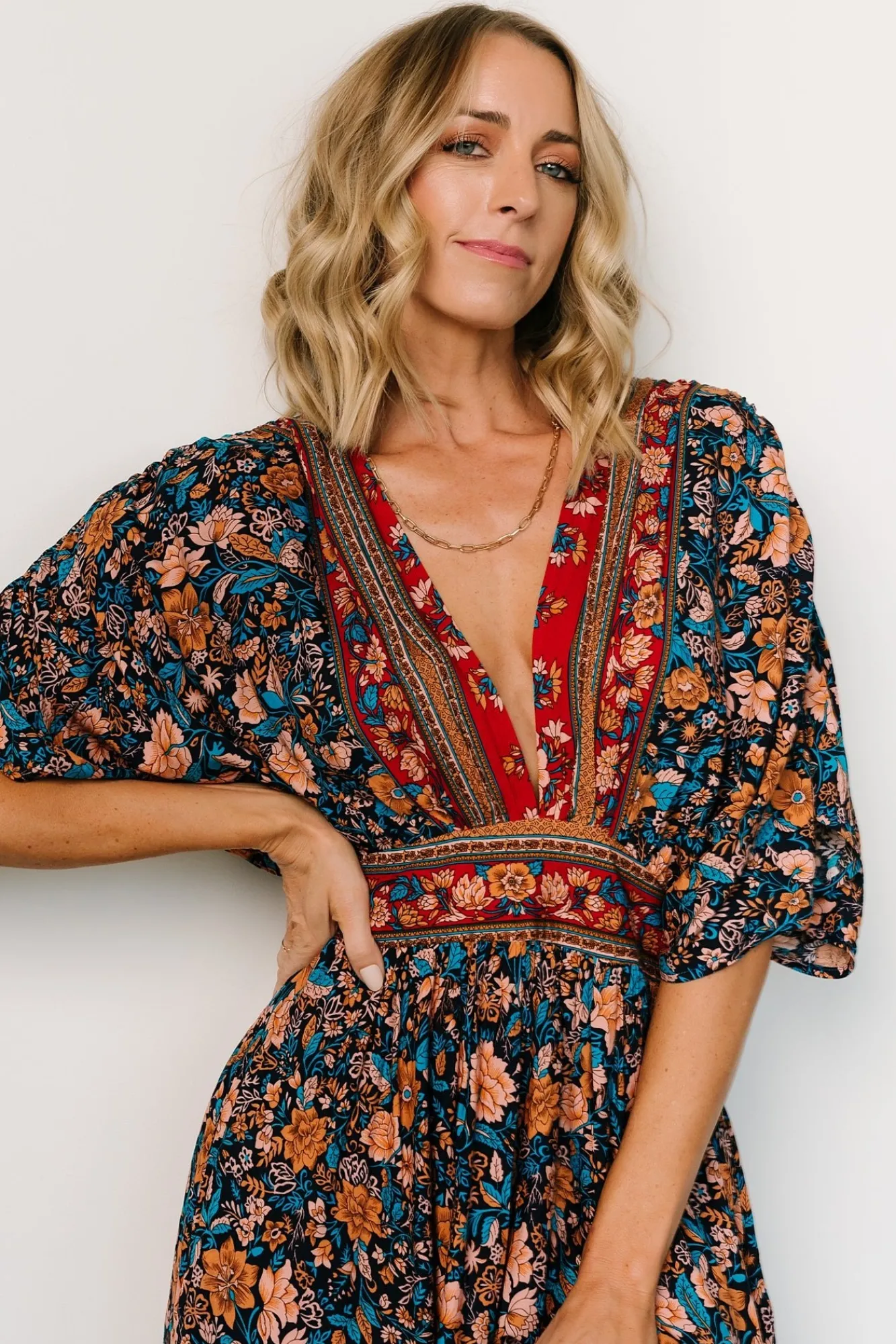 Baltic Born Leeanne Midi Dress | Navy Multi Floral