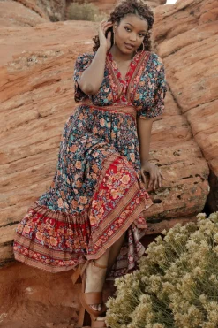 Baltic Born Leeanne Midi Dress | Navy Multi Floral