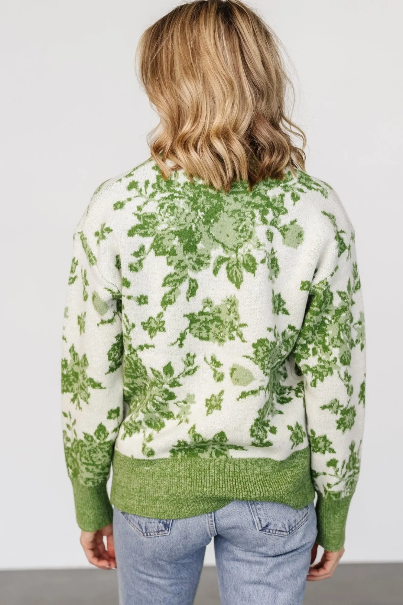 Baltic Born Legend Sweater | Light Green Print