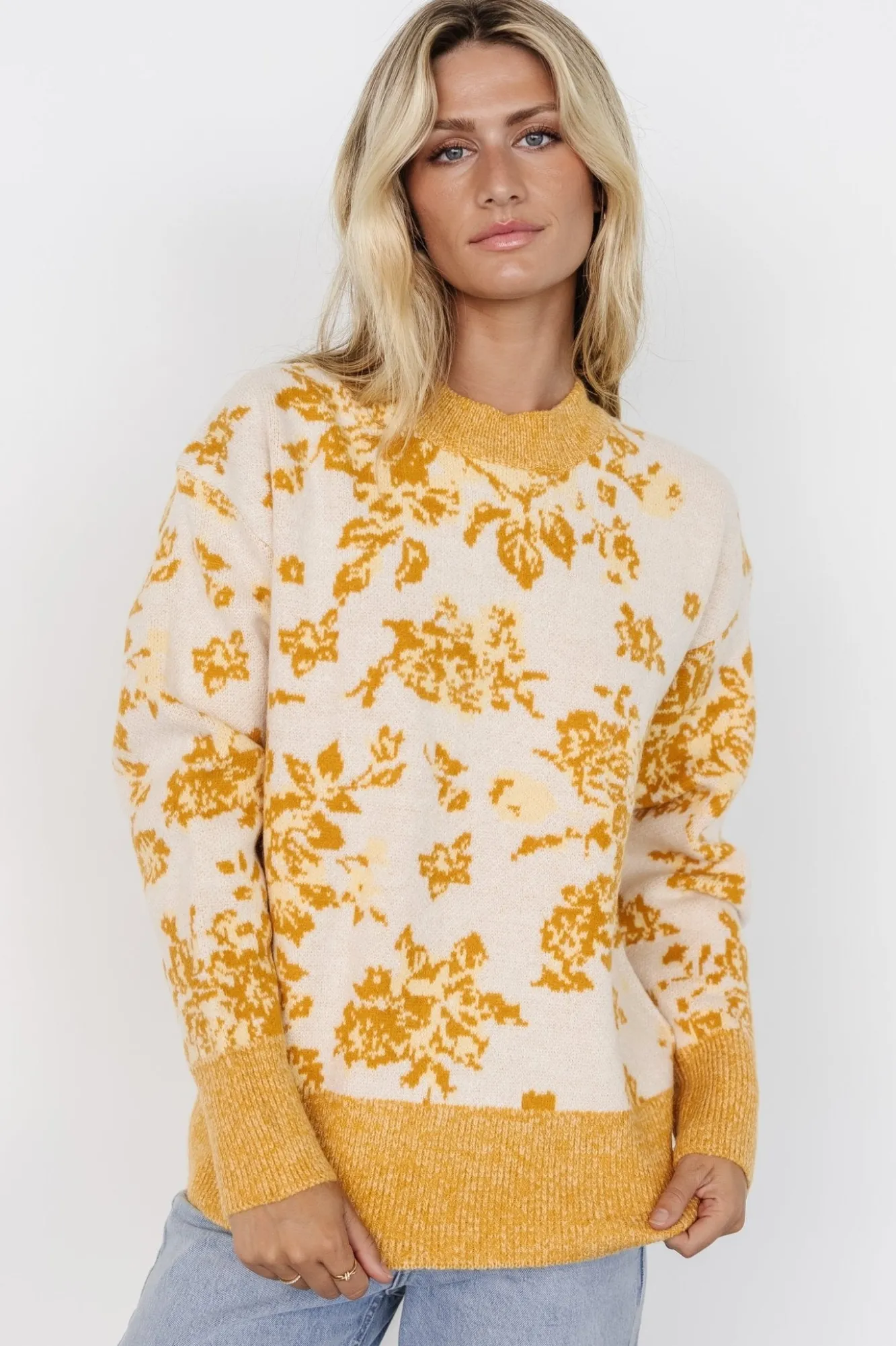 Baltic Born Legend Sweater | Mustard Print