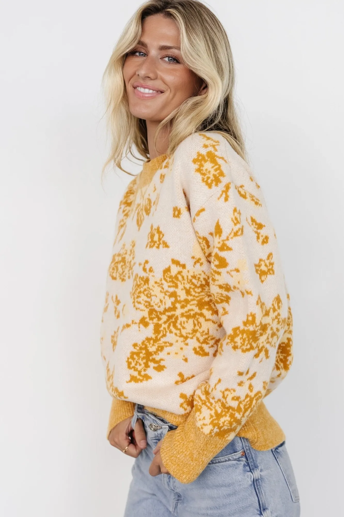 Baltic Born Legend Sweater | Mustard Print