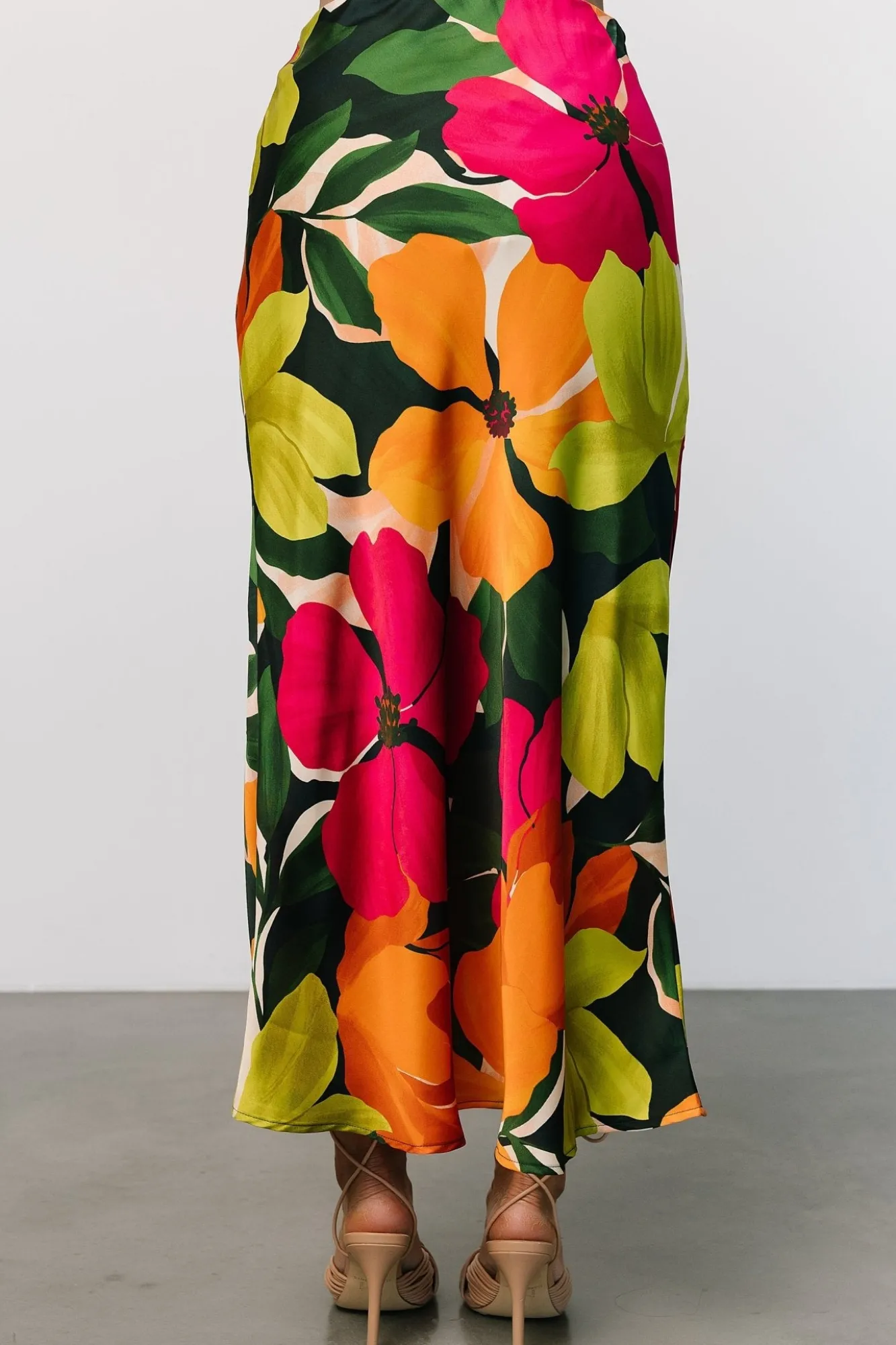 Baltic Born Leland Satin Skirt | Multi Floral