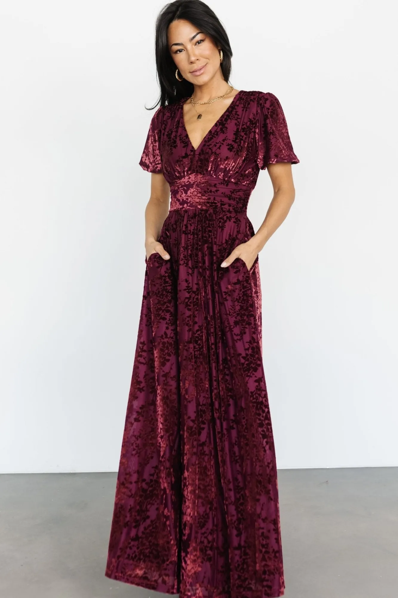 Baltic Born Leslie Velvet Maxi Dress |