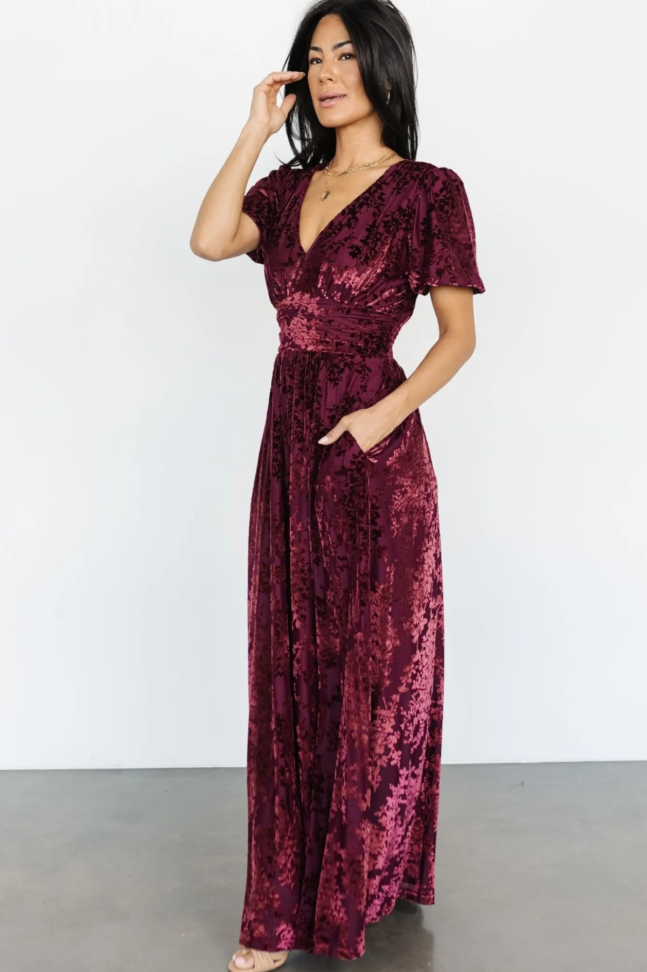 Baltic Born Leslie Velvet Maxi Dress |