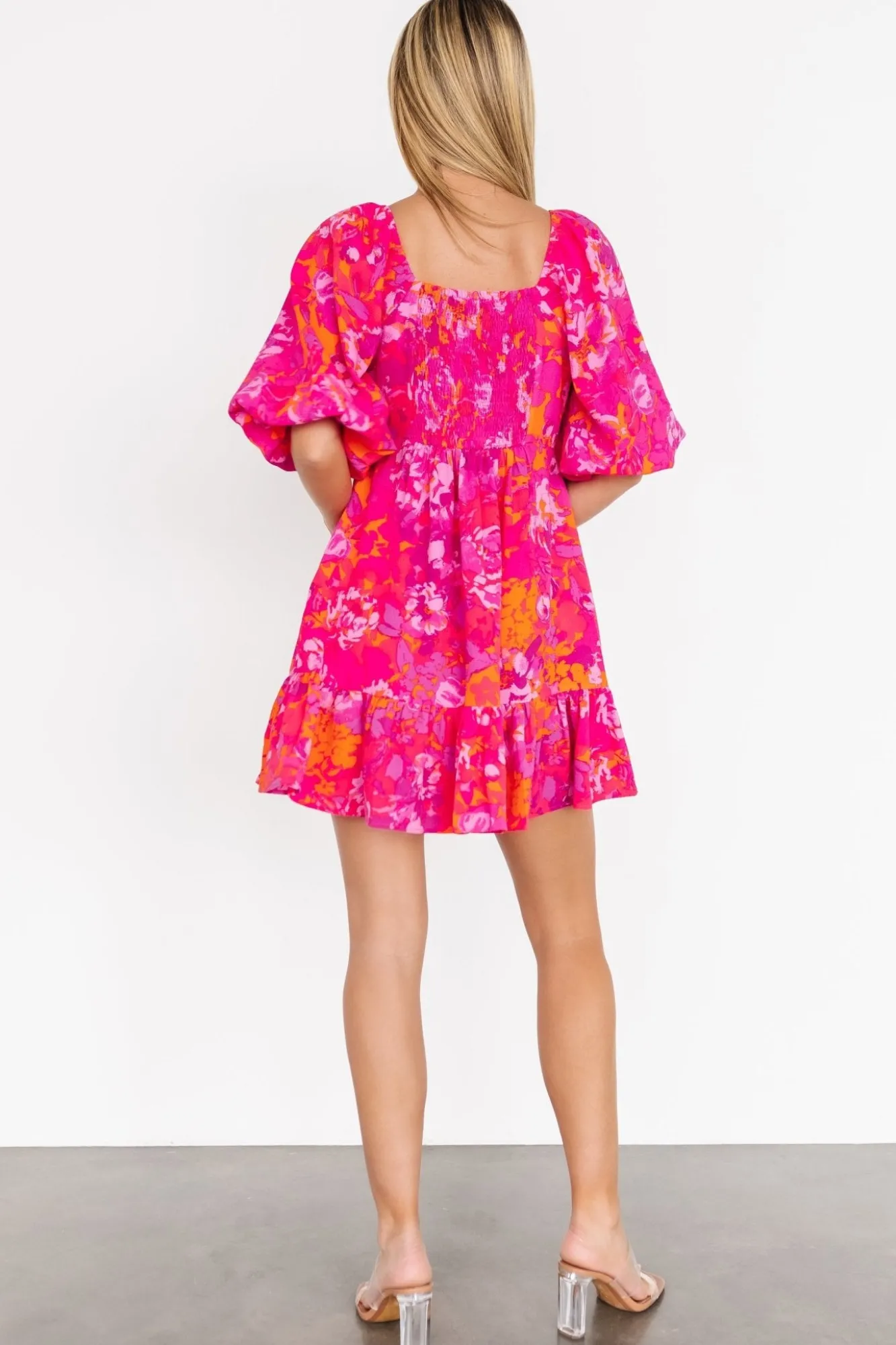 Baltic Born Levy Sweetheart Mini Dress | Fuchsia Multi