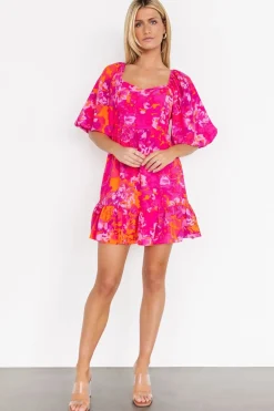 Baltic Born Levy Sweetheart Mini Dress | Fuchsia Multi