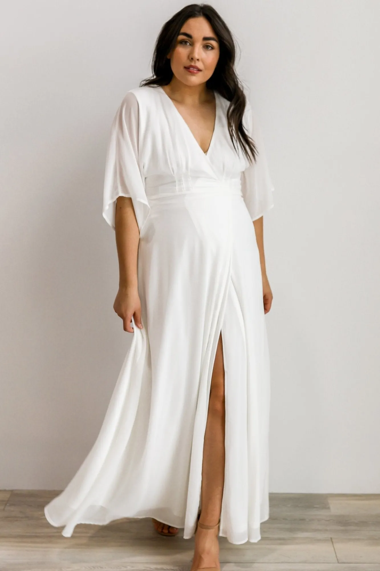 Baltic Born Lilly Wrap Maxi Dress | Off White