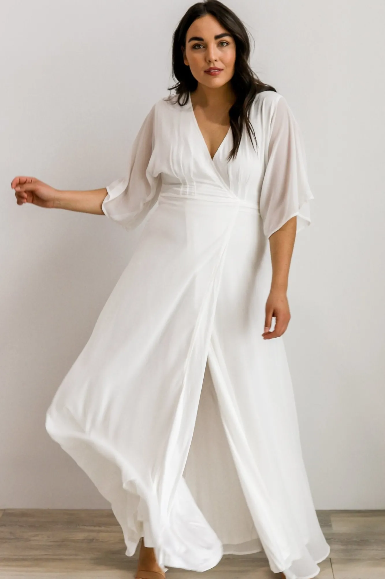 Baltic Born Lilly Wrap Maxi Dress | Off White