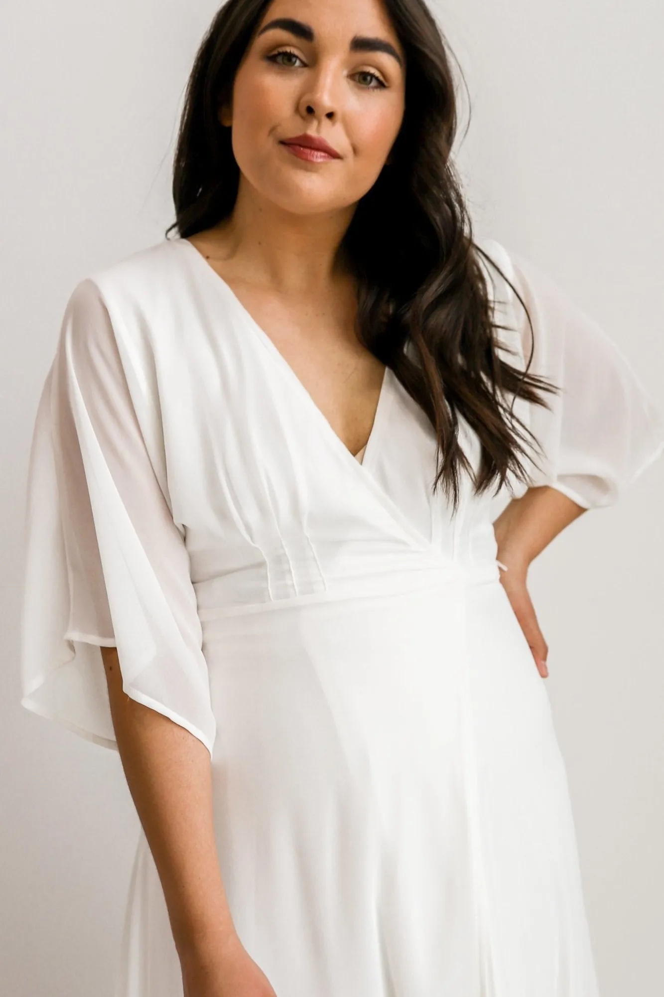 Baltic Born Lilly Wrap Maxi Dress | Off White