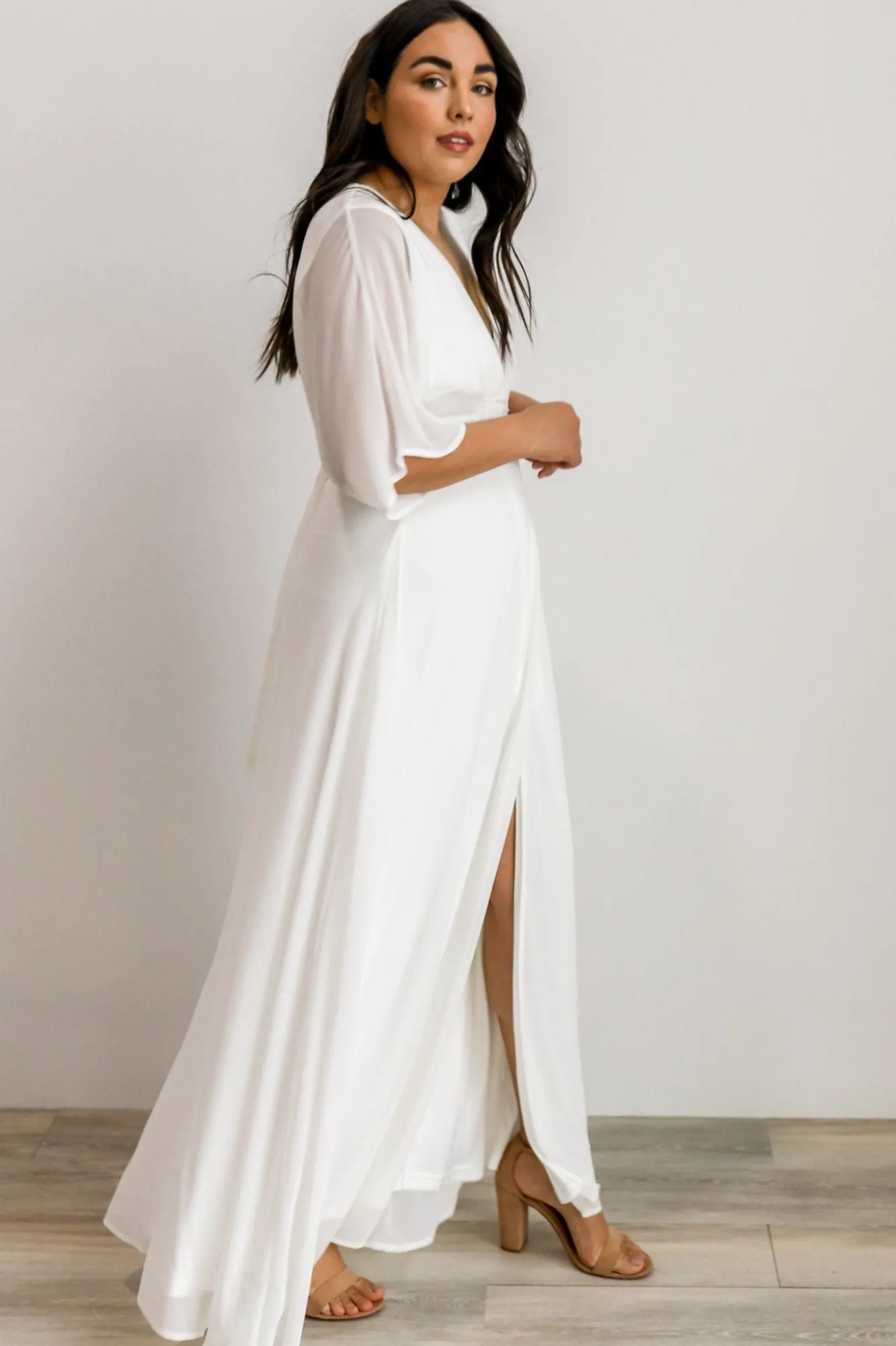 Baltic Born Lilly Wrap Maxi Dress | Off White