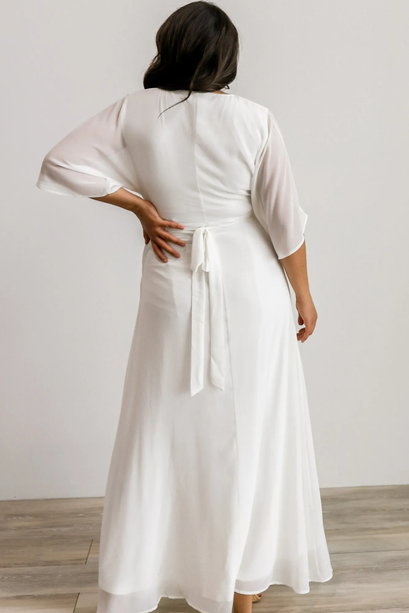 Baltic Born Lilly Wrap Maxi Dress | Off White