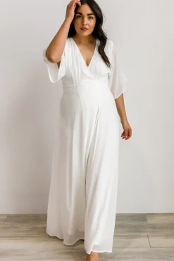 Baltic Born Lilly Wrap Maxi Dress | Off White