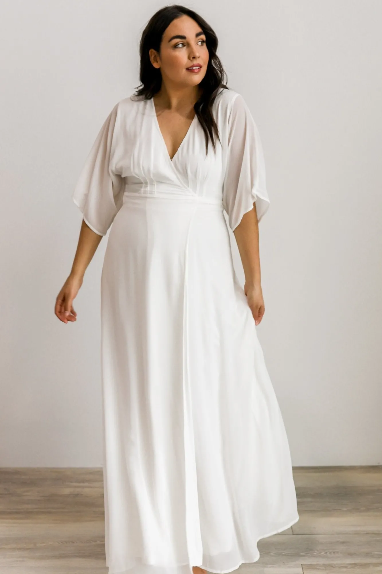 Baltic Born Lilly Wrap Maxi Dress | Off White