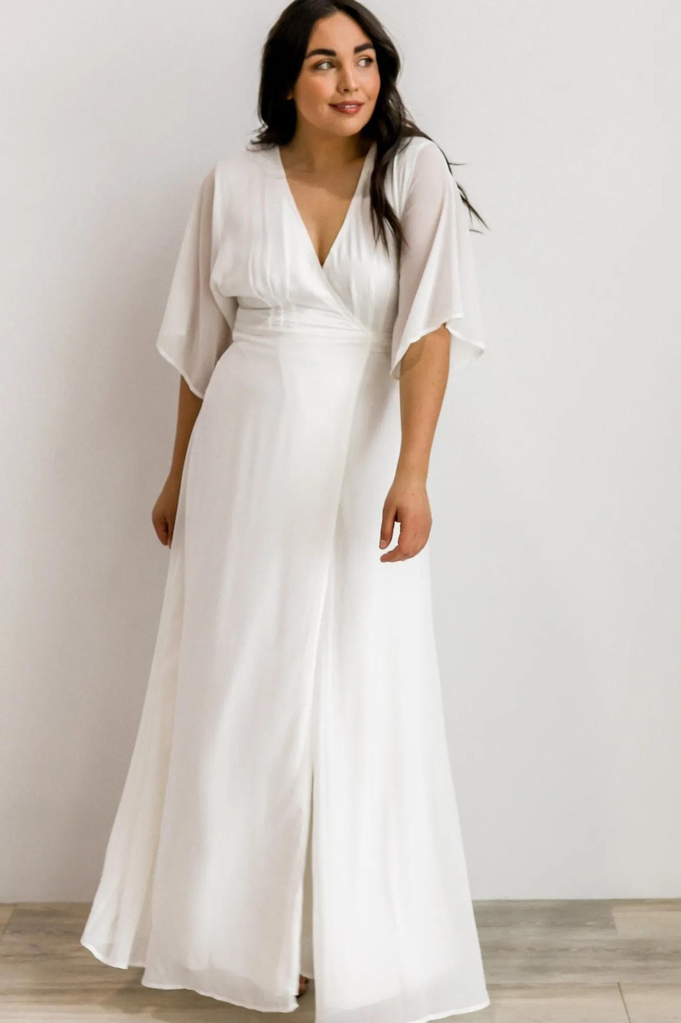 Baltic Born Lilly Wrap Maxi Dress | Off White