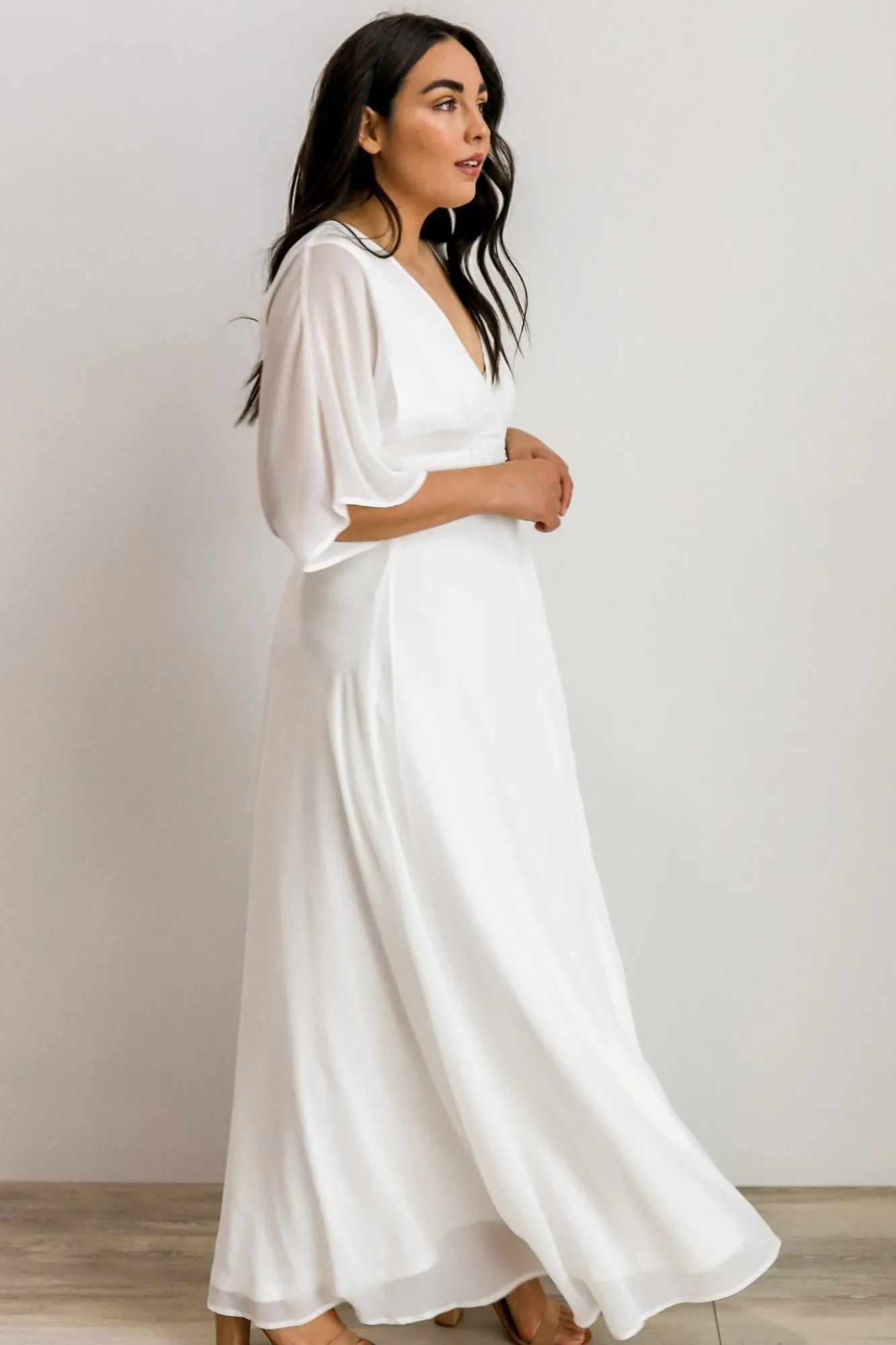 Baltic Born Lilly Wrap Maxi Dress | Off White