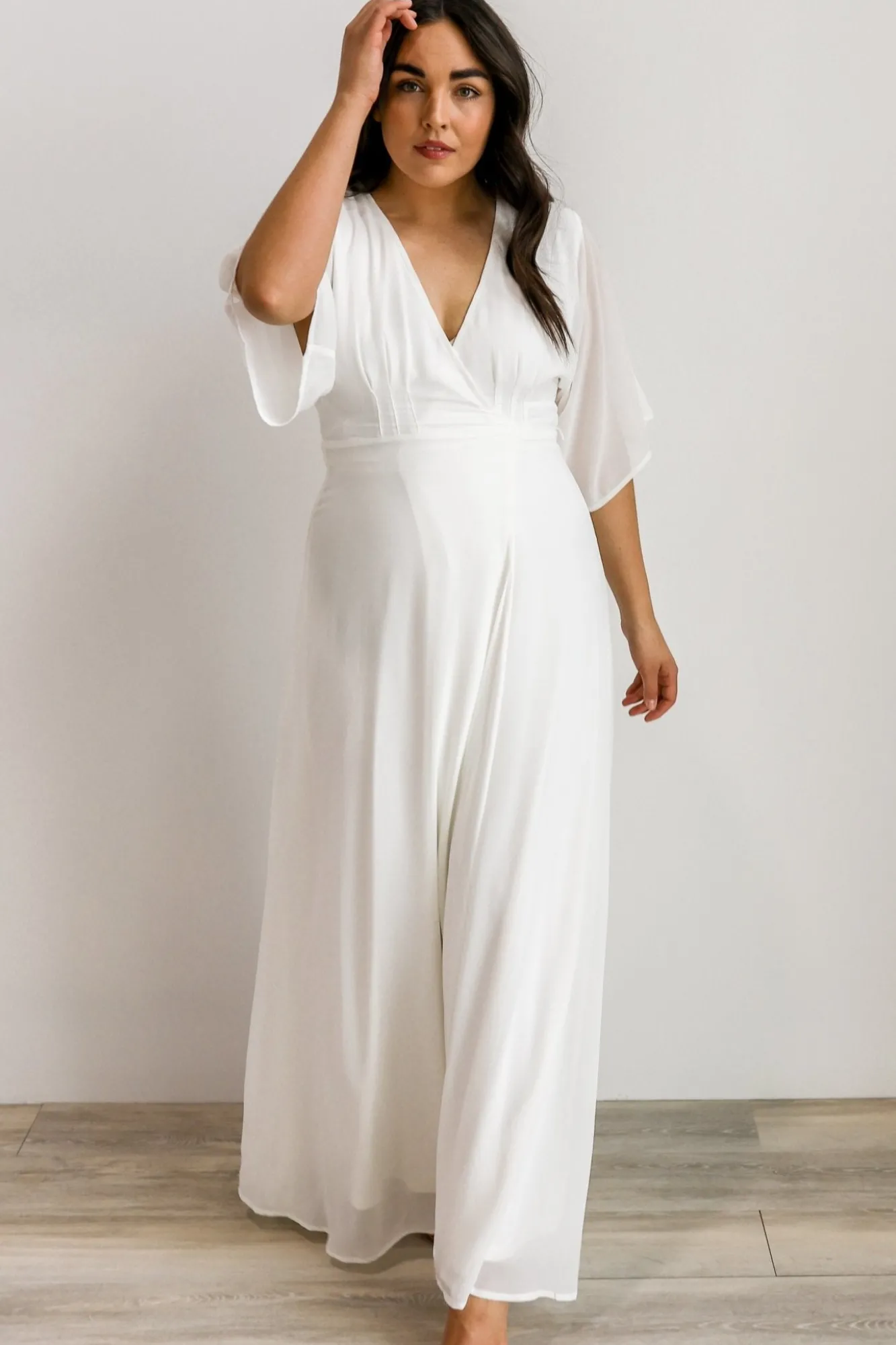 Baltic Born Lilly Wrap Maxi Dress | Off White