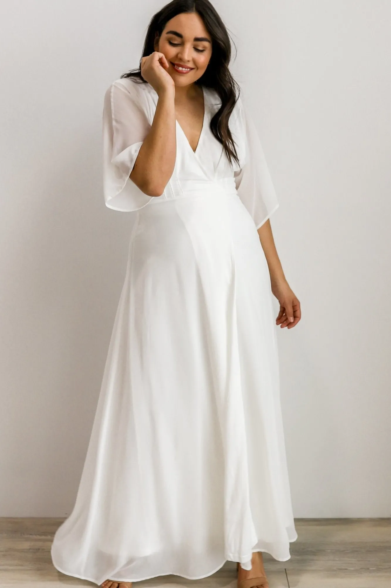 Baltic Born Lilly Wrap Maxi Dress | Off White