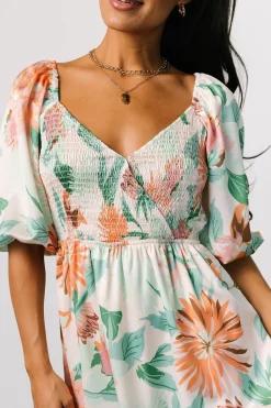 Baltic Born Lina Satin Dress | Multi Print