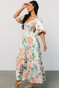 Baltic Born Lina Satin Dress | Multi Print
