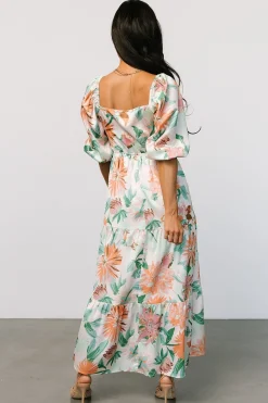 Baltic Born Lina Satin Dress | Multi Print