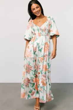Baltic Born Lina Satin Dress | Multi Print