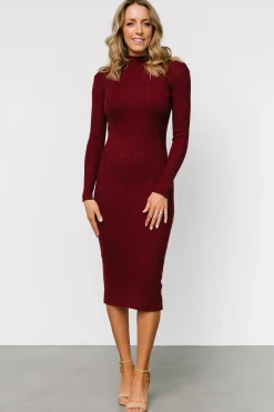 Baltic Born Lindsey Mock Neck Midi Dress |