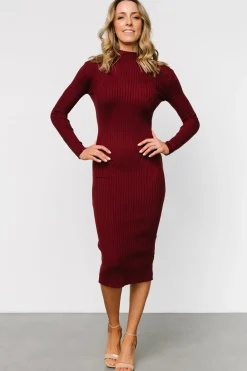Baltic Born Lindsey Mock Neck Midi Dress |