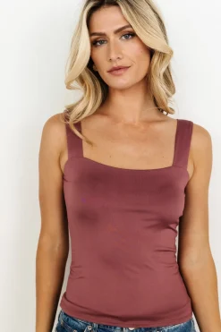 Baltic Born Liz Tank Top | Dark Mauve