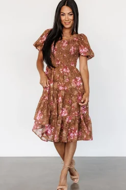 Baltic Born Lizzy Midi Dress | Copper + Pink