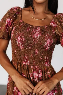 Baltic Born Lizzy Midi Dress | Copper + Pink